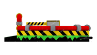 Parcours d'obstacles gonflable commercial en PVC pour l'extérieur, Jeux Wipe Out, Jeu Meltdown Sweeper, Amusant pour les adultes