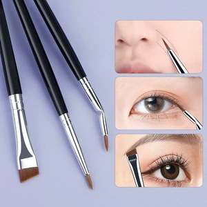 Pincel de Maquillaje de Precisión con Punta Fina para <span class=keywords><strong>Corrector</strong></span> y Delineador, Pelo Sintético, Mango de Madera, para Detalles y Rincón de Ojos, T22, Marca Privada - Product Image 3