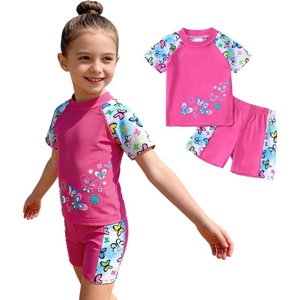 Maillot de bain décontracté 2 pièces pour petites filles (12 mois - 8 ans) - Haut et short - Idéal pour la plage, la natation, le surf, les vacances et les cours - Fabricant - Product Image 5