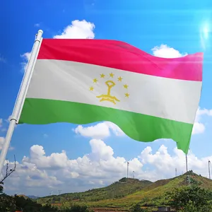 Promotional Product Banderas De Venezuela 100%Polyester Outdoor Decoration Custom Tajikistan Tadzhikistan Flag