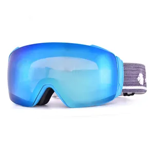 HUBO 10B magnete occhiali da sci lente di ricambio polarizzata doppia protezione antiappannamento uv400 occhiali da neve occhiali personalizzati snowboard