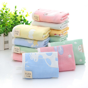 Carlota Six Layer Gauze Hand Towel 25x25 Cm Pure Cotton <b>Square</b> Towel For Baby Kids Feeding Products - Product Image 4