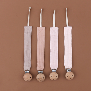 Cadena de <span class=keywords><strong>tela</strong></span> con Clip para chupete, cadena de algodón para chupete, Juego de 4 unidades - Product Image 2