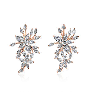 Lacor EP2204 Boucles d'oreilles pour femmes en laiton avec zircon pavé - Product Image 2