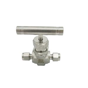 1/4 \ 1/8 \ \ \ \ \ xa0 1/2 \ \ xa0 गैस मीडिया के लिए ब्लैक हैंडल कम फ्लो के साथ स्टेनलेस स्टील - Product Image 2