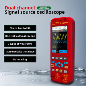 ออสซิลโลสโคปดิจิตอลแบบสองช่องสัญญาณ 50MHz เครื่องกำเนิดสัญญาณ มัลติมิเตอร์ แบบกราฟิก พกพาสะดวก พร้อมระบบ Auto Range และบันทึกข้อมูล - Product Image 1