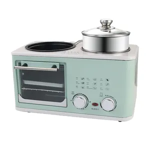 Multi funzione portatile di alta qualità che frigge una potenza 600 tostapane forno 4 in 1 per la colazione