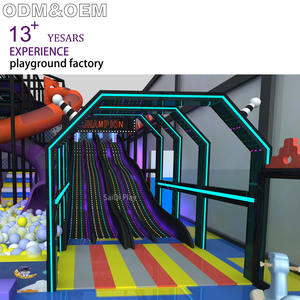 Conception colorée enfants vilain château de terrain de jeu intérieur personnalisé enfants aire de jeu intérieure ensembles de jeu doux aire de jeu intérieure - Product Image 4