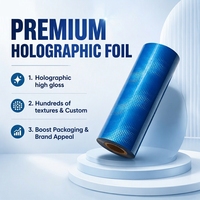 Rouleaux de film de transfert holographique à changement de couleur Emeteq pour estampage à chaud, idéal pour l'emballage personnalisé en papier et plastique