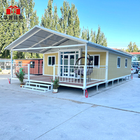 Maisons conteneurs préfabriquées modernes de 20 pieds, 1-2-3 chambres, cuisine, salle de bain, couleur personnalisée, structure en acier pour