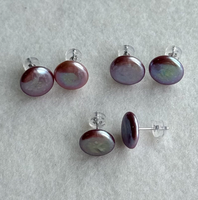 Boucles d'oreilles en perles pour maman, Fête des Mères, perles baroques naturelles d'eau douce, plaqué or, argent 925, crochet français, vente en gros pour femmes