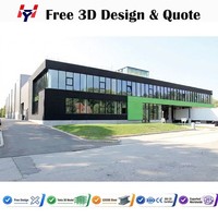 Structure en acier pour complexe sportif, bâtiment préfabriqué, arène intérieure, cadre portique Q355B, galvanisation à chaud, moderne, industriel, sportif