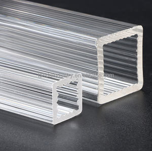 LANDU Custom made şeffaf akrilik kare borular PMMA dikdörtgen çizgi tüp akrilik tüp - Product Image 6