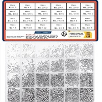 Kit d'assortiment de vis autotaraudeuses mini Phillips 1680 pièces M1-M2.3, petits fixateurs pour la réparation de lunettes et de dispositifs de précision
