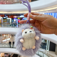 En gros : Pendentifs hérisson mignons, jouets en peluche, poupées, pendentifs de sac de dessin animé, porte-clés, poupées, porte-clés en peluche exquis en forme de petits animaux, cadeau