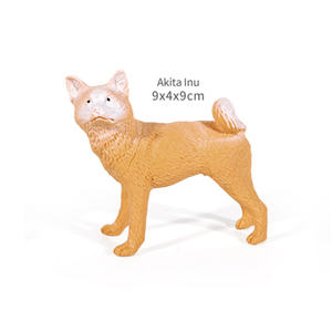 Promocional 6 estilos Material plástico 9CM animales de granja realista 3D pequeño <span class=keywords><strong>Akita</strong></span> <span class=keywords><strong>Inu</strong></span> mascotas perros jugar juguete para niños - Product Image 4