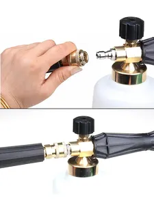 Transparent Adjustable 1/4 Inch Quick Connect Foam Gun Electroplate Lance Commercial Snow Foam Cannon