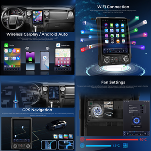 Estéreo para Auto Podofo de 12.1 Pulgadas para Ford F-150 2013 2014, CarPlay y Android Auto Inalámbricos, 4+64G, 8 Núcleos, DSP, 4G LTE, Compatible con Sistema BOSE OEM - Product Image 2