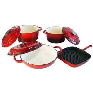 Juego de utensilios de cocina de alta calidad, olla de cocina antiadherente para sopa de esmalte de Color de <span class=keywords><strong>hierro</strong></span> <span class=keywords><strong>fundido</strong></span> - Product Image 3