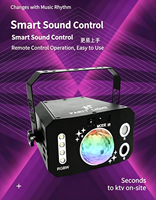 Nouvelle boule magique, lumière d'ambiance scénique clignotante, projecteur laser à tête mobile LED, lampe stroboscopique, LED RGB, contrôle DMX512