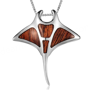 925 Sterling Silver Hawaiian Jewelry Koa Wood Pineapple <b>Earrings</b> Pineapple Pendant Necklace - Product Image 5