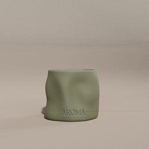 Bougie en céramique AROMA, design texturé, couleurs assorties, élégante, C&H Bathroom - Product Image 3