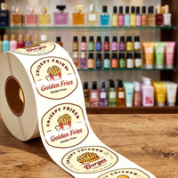 Aangepaste holografische, oliebestendige, duurzame, UV-bestendige etiketten voor fruit, groenten en verse sappen, milieuvriendelijke, waterdichte, zelfklevende stickers