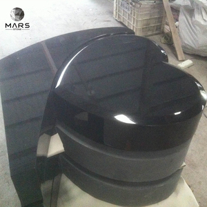 Новый дизайн 2021 г., надгробие из гранита для кремации домашних животных в форме сердца, детский камень - Product Image 4