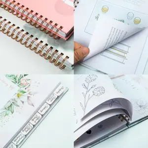 Double Loop Planificateur Budget Spiral A5 Cuadernos Journal Libreta Planner Custom Journal Printing Custom Luxury For 2023