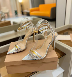 Bạc thiên nhiên phụ nữ cao gót <span class=keywords><strong>2025</strong></span> Phụ nữ dép Slingback và nêm bán buôn Lady sexy sang trọng thương hiệu cô dâu dép - Product Image 1