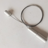 Kit de suspension de lumière suspendue avec pince à câble en aluminium réglable, système de suspension de câble en acier, kits de suspension de sécurité