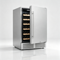 Enfriador de Vino Integrado de Una Puerta, 145L, Temperatura Precisa de 2 a 10 Grados