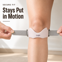 Sangle ajustable pour le tendon rotulien, pour le soutien du genou pendant le sport et le soulagement de la douleur au tendon, idéale pour la course à pied, les squats et l'entraînement physique.