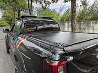 Couverture de benne de camionnette rétractable manuelle en alliage d'aluminium étanche pour Ford F-150 Tundra Ram 1500 Ranger Navara Tonneau
