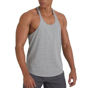 Vente en gros chaude impression 100% coton vêtements de sport Fitness sans manches vêtements de sport gilet <span class=keywords><strong>pas</strong></span> <span class=keywords><strong>cher</strong></span> hommes débardeur - Product Image 2