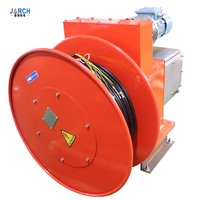 Enrouleur de câble hydraulique motorisé rétractable à retour automatique pour grue à tour