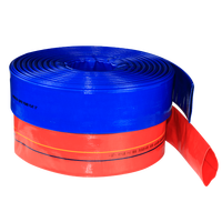 Tuyau d'irrigation agricole en PVC plat haute pression 2 3 4 5 6 8 10 12 pouces, tuyau d'évacuation d'eau en PVC