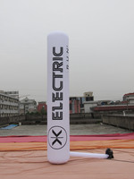 Colonne gonflable personnalisée avec logo de marque, couleur unie, en tissu Oxford, pour la promotion publicitaire extérieure des entreprises