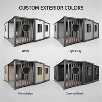 Maison conteneur pliable et extensible 20ft 40ft, mini-maison préfabriquée avec terrasse, certifiée CE ISO9001 pour les États-Unis, l'Europe, l'Australie, fabricant OEM