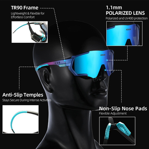 Yeni polarize spor güneş gözlüğü UV400 koruma bisiklet gözlük açık Golf balıkçılık <span class=keywords><strong>MTB</strong></span> için adam kadın rüzgar geçirmez gözlük - Product Image 5