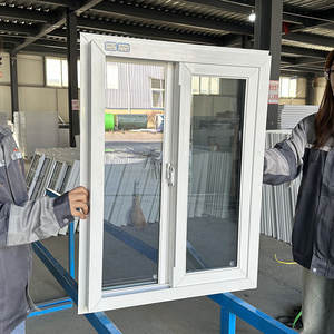 Fenêtres insonorisées et coupe-vent blanches pour maisons, verre résistant aux ouragans, fenêtres en <span class=keywords><strong>PVC</strong></span>, fenêtres à double vitrage, fenêtres coulissantes en vinyle <span class=keywords><strong>PVC</strong></span> - Product Image 1