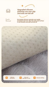 Design personalizzabile decorazione <span class=keywords><strong>per</strong></span> la casa morbida e confortevole fodera <span class=keywords><strong>per</strong></span> divano in poliestere con pelliccia di coniglio sintetica - Product Image 5