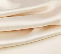 Tissu satin extensible, imitation acétate pour robe à la mode, doux et brillant