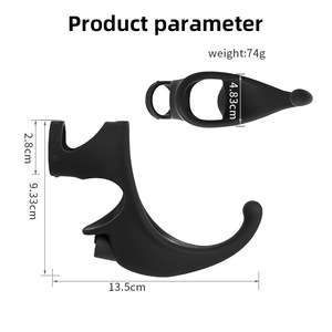 جهاز استمناء للرجال من السيليكون مع حلقة اهتزازية للتحكم في القذف وتأخير القذف وتدليك البروستاتا وغطاء للقضيب مقاوم للماء 100٪ للبالغين - Product Image 4