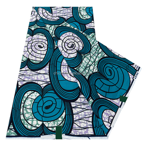 Nouveau tissu pagne africain super Ankara Wax de 6 yards, 100% coton, imprimé, tissu pagne, tissu wax Holldan pour la couture, robe de fête - Product Image 4