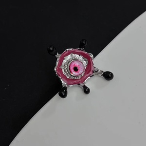 Anillos de Corazón Hueco con Ojos Rosados Estilo Y2K <span class=keywords><strong>para</strong></span> Mujeres y Niñas, Nuevo Diseño Exagerado, Anillo con Ojos Abiertos, Accesorios de Joyería - Product Image 5