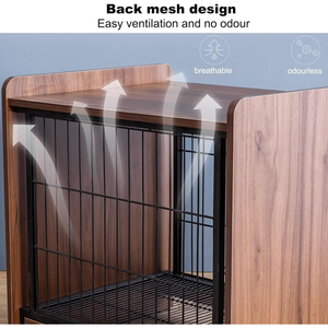 Cage pour chien <span class=keywords><strong>en</strong></span> <span class=keywords><strong>bois</strong></span> de haute qualité avec serrure à ressort, confortable et sécurisée pour chiens de petite et moyenne taille - Product Image 3