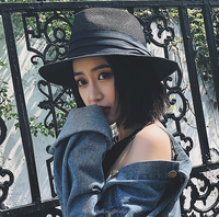 Chapeau Panama Floppy Classique Michael Jackson Unisexe, Personnalisable avec Logo, OEM Disponible, Ruban, Chapeau de Paille pour Adulte, Fête, Pêche