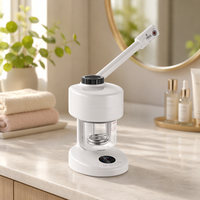 Vaporizador Facial Eléctrico Profesional con Tecnología Nano Iónica, Hidratante y Anti-Acné, con Tanque de Agua de 350 ml para una Limpieza Profunda, Spa Facial en Casa
