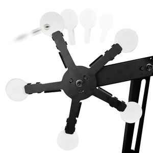 Cible <span class=keywords><strong>de</strong></span> tir magnétique à trois têtes sur roue géante, personnalisée en usine, rotation à 360°, équipement d'entraînement réactif pour lance-pierre, cible extérieure - Product Image 4